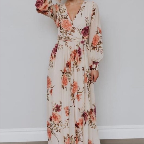 Baltic Born Dresses & Skirts - Baltic Born Lydia Floral Maxi Dress, Ivory, EUC, Size XS